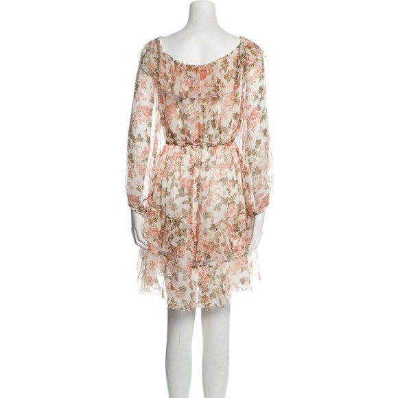 Zimmermann floral print silk mini dress ZM2 US8 - Picture 5 of 5